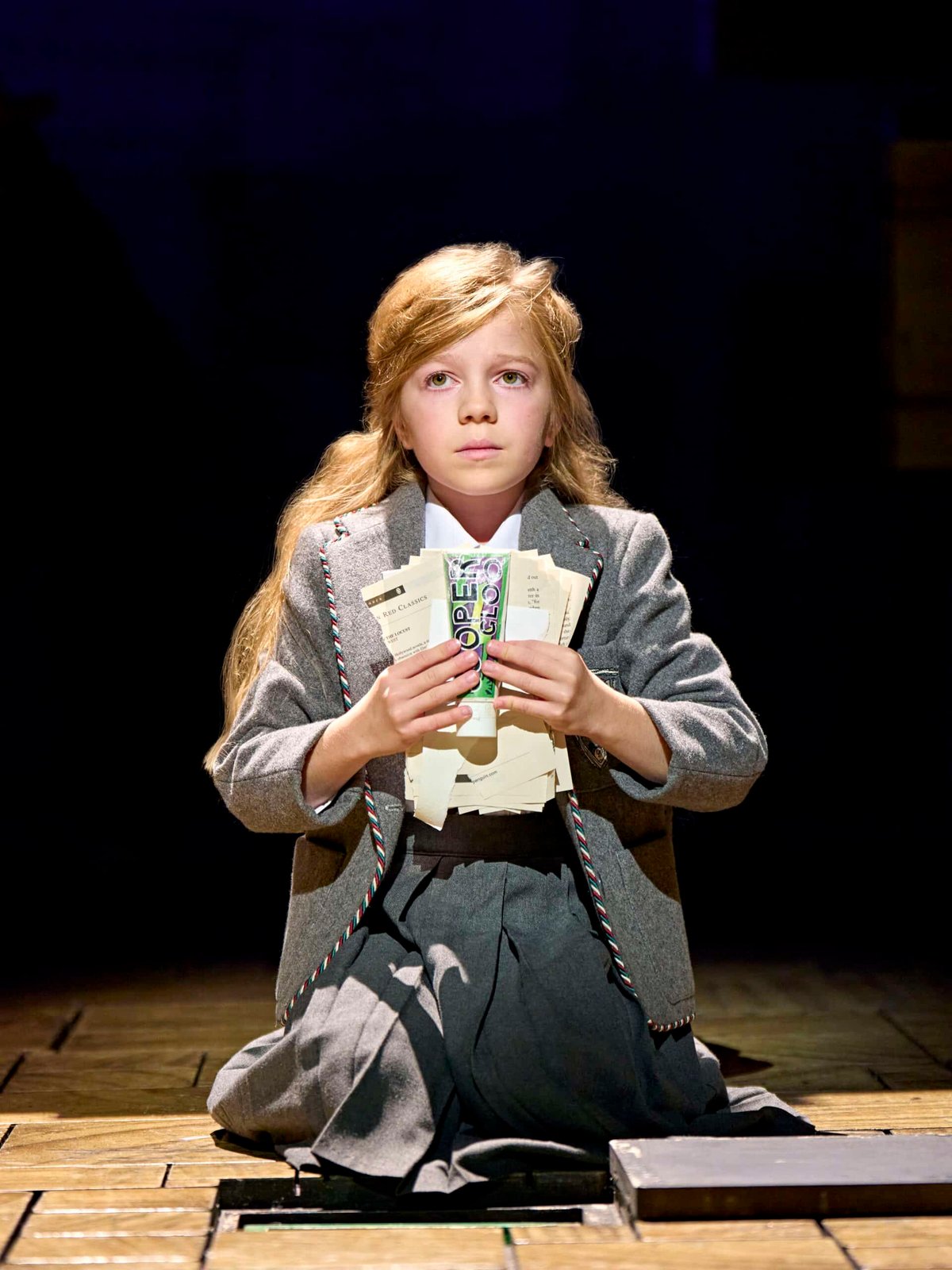Emilia Shefford as Matilda in the London production