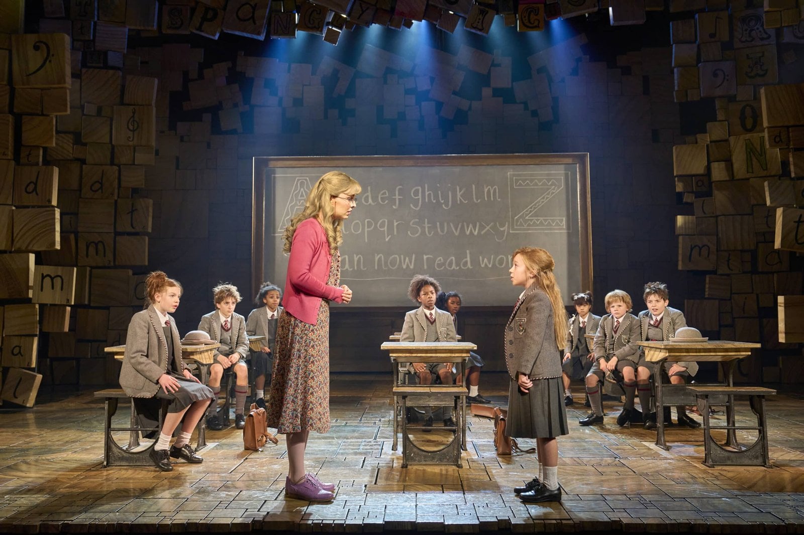 Emilia Shefford as Matilda during a stage performance