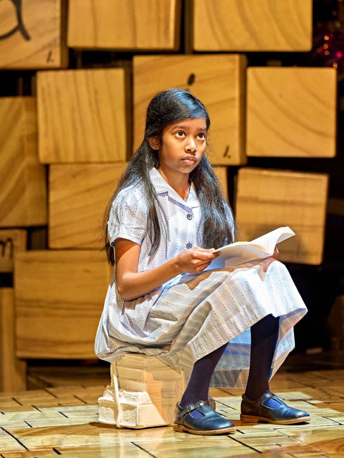 Sithuni Gamage as Matilda in a stage scene