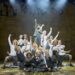 Young cast members on stage in Matilda The Musical