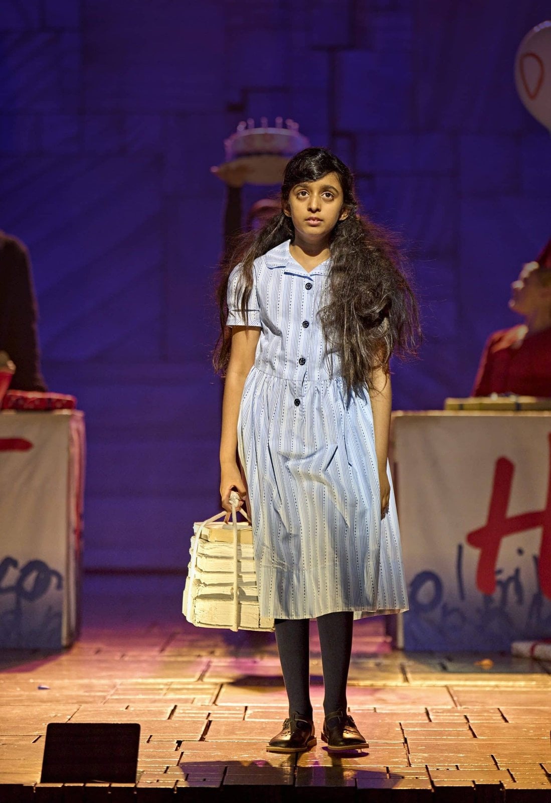 Matilda and cast in a scene from the stage musical
