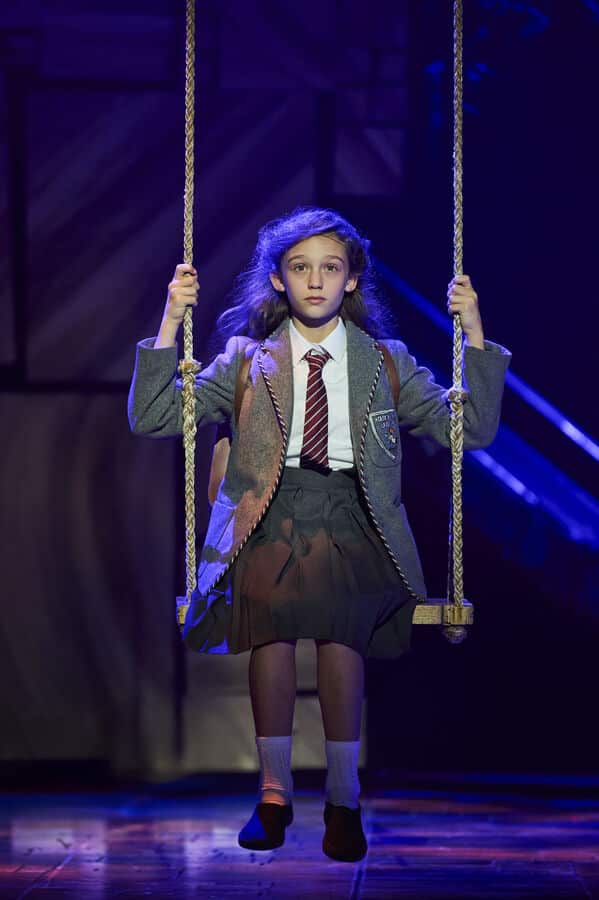 Felicity Brown as Matilda in the UK touring production