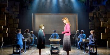 Matilda performing on the London West End stage