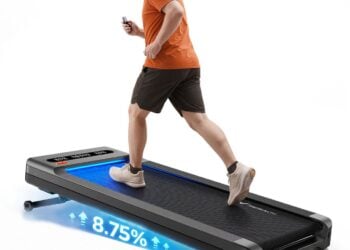 Person walking on a Merach UltraWalk W60 Plus walking pad