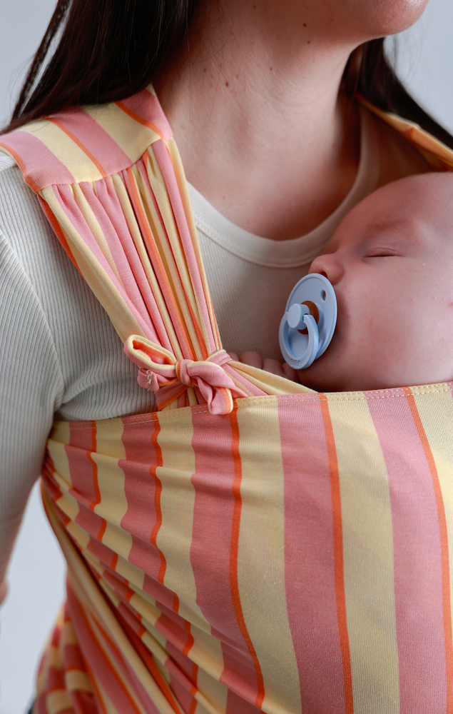 Najell Wrap in gestreept geel