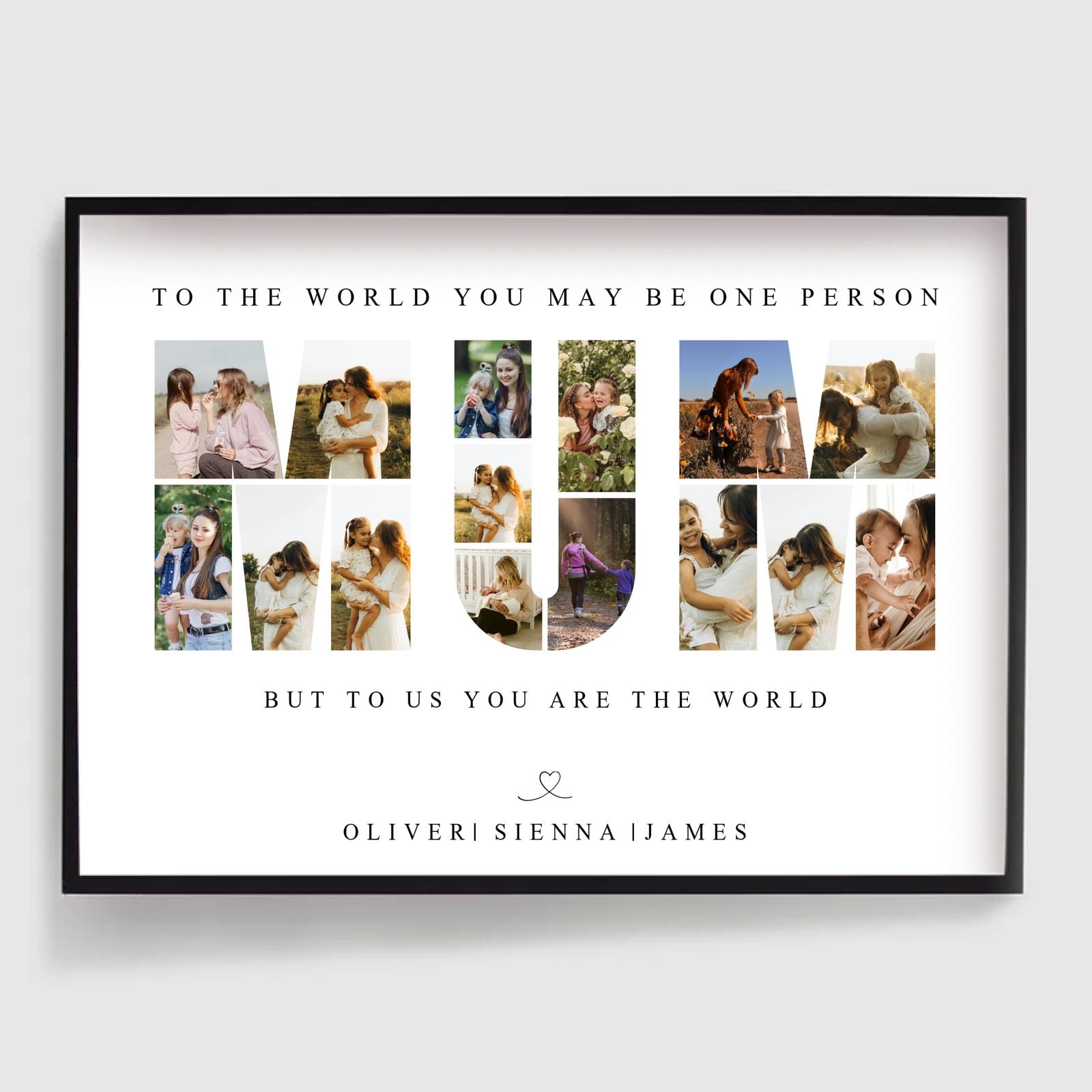 Custom photo collage poster design