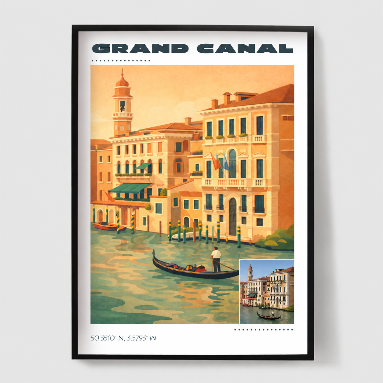 Custom vintage travel poster design