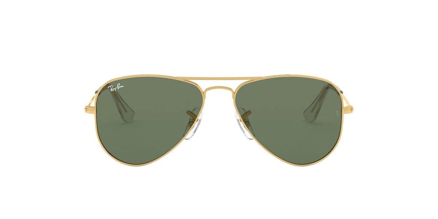 Lentes de sol Ray-Ban dorados de estilo aviador