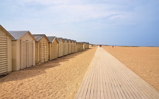 Beach near Riva Bella holiday park
