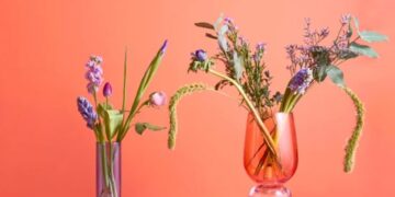 Florist arranging flowers at Serenata Flowers