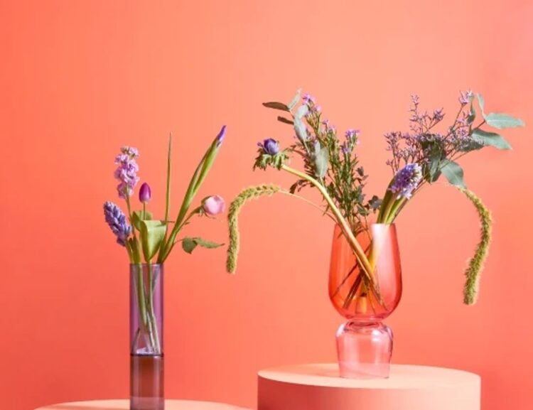 Florist arranging flowers at Serenata Flowers