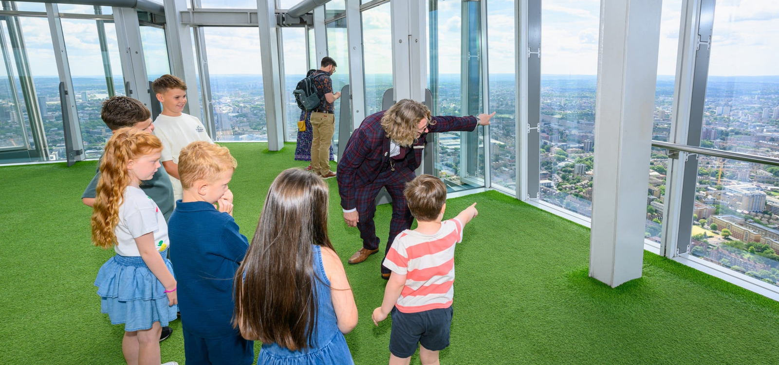Children visiting The View from The Shard