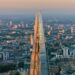 Visitors enjoying a London view from The View from The Shard