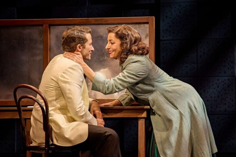 A scene between Frank Sinatra and Ava Gardner in Sinatra the Musical