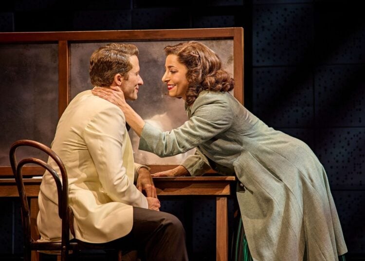 A scene between Frank Sinatra and Ava Gardner in Sinatra the Musical