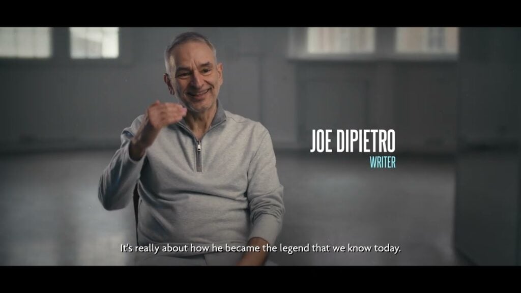 Different official video frame from the Sinatra the Musical production