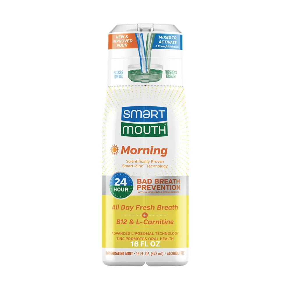 SmartMouth Advanced Liposomal Morning Mouthwash bottle