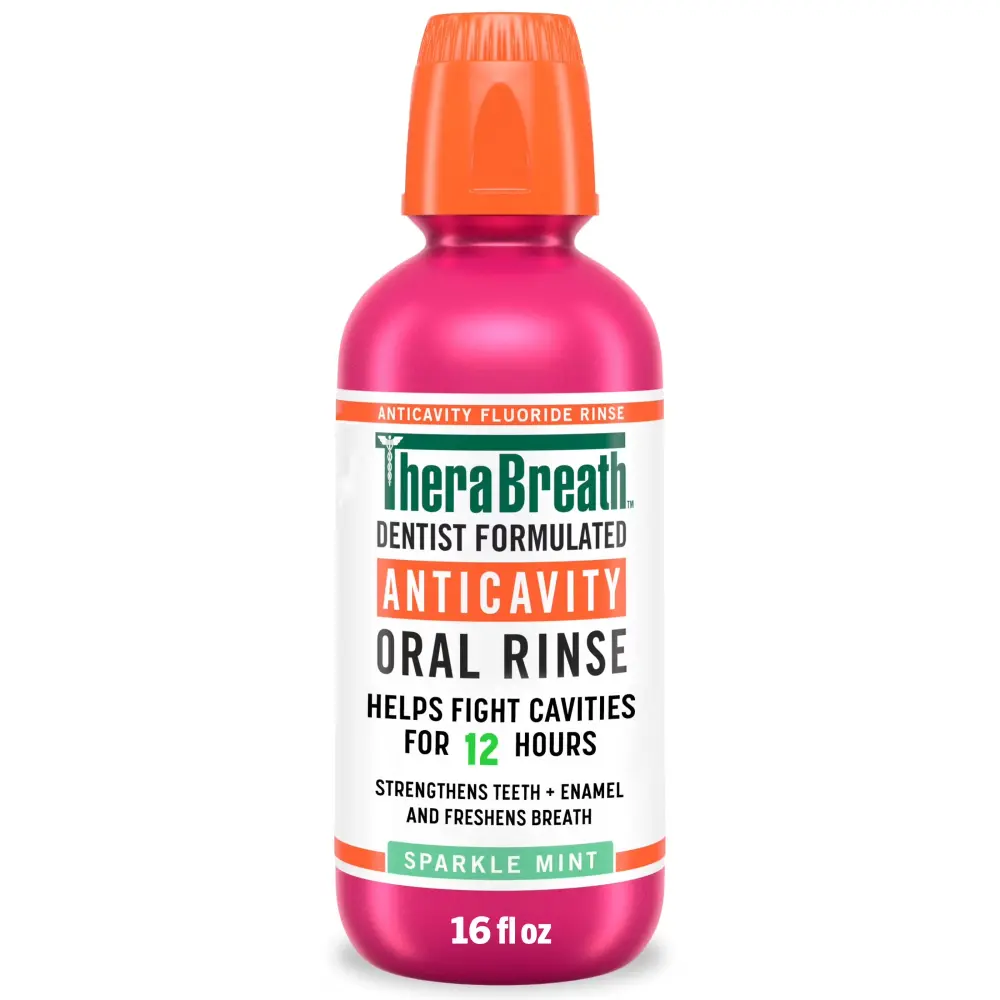 TheraBreath anticavity alcohol-free mouthwash