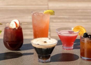 Cocktails served at View Boston