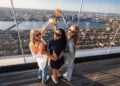 Guests experiencing View Boston from the observation deck.