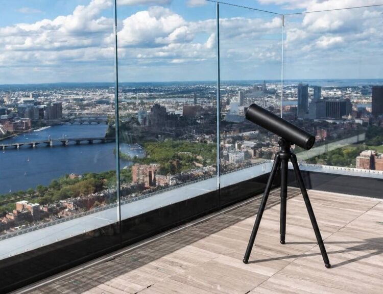 Boston skyline viewed from the observation deck