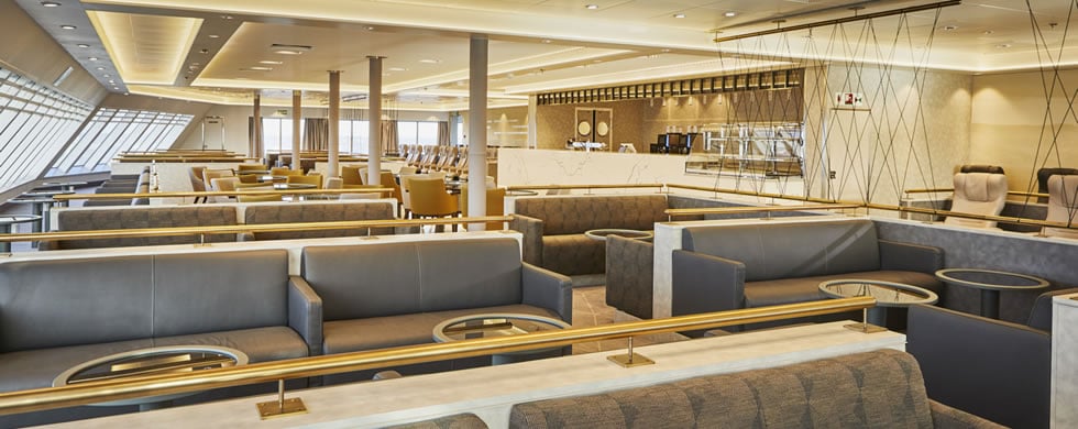 Club Class seating aboard W. B. Yeats